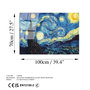 Wallity Cuadro Decorativo Noche estrellada de Van Gogh 70 x 100 cm